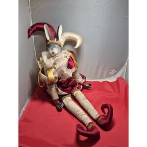 💥 Katherine's Collection Wayne Kleski Bunny Rabbit Jester 26” Doll Vintage